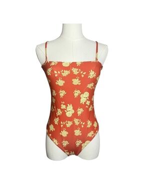 NWT Rove May Floral Red/S Heidi One Piece Swimsuit Size Small